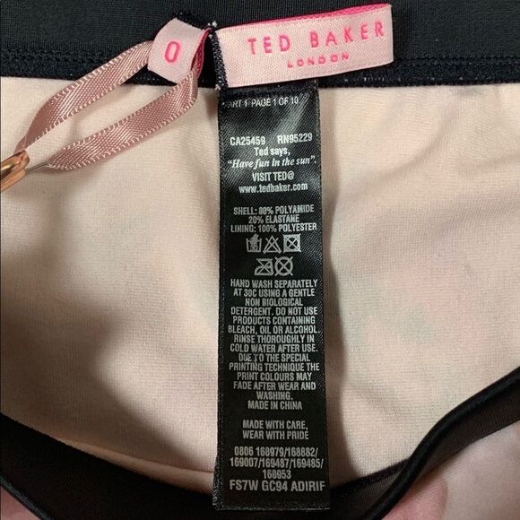 NWT Ted Baker Adirif Painted Posie Bikini Bottoms - Picture 4 of 5